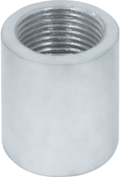 Welded muff without shaping galvanized